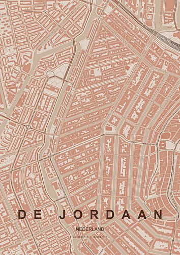 Der Stadtplan des Jordaan-Viertels
