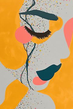 Abstract figuur van Abstract Schilderij