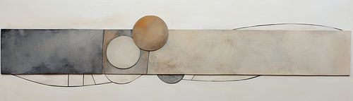 Rustige Overlap | Minimalistisch Abstract