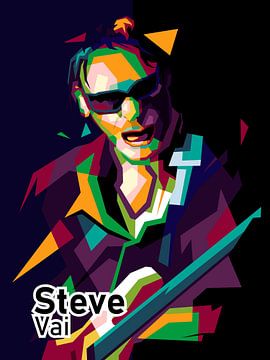 Legende Gitarrist Amerikaner STEVE VAI POP ART ERSTAUNLICH von miru arts