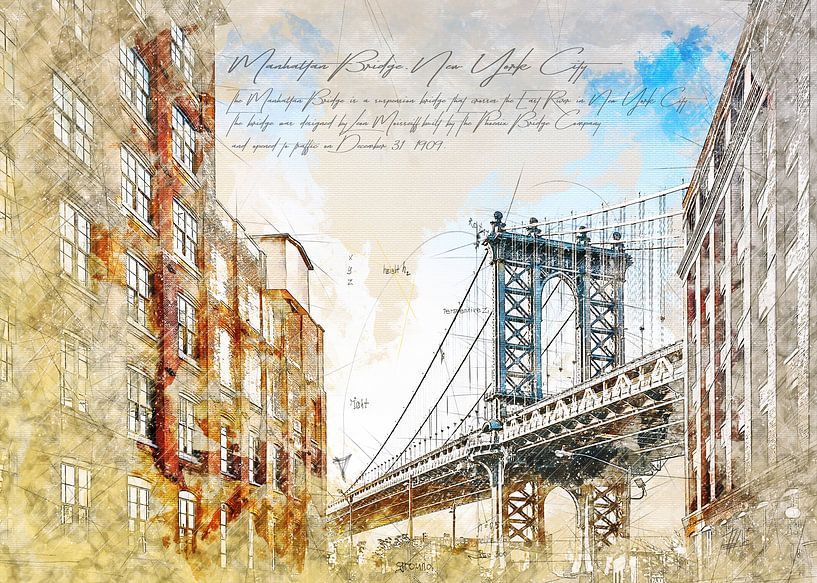 Manhattan-Bridge von Theodor Decker