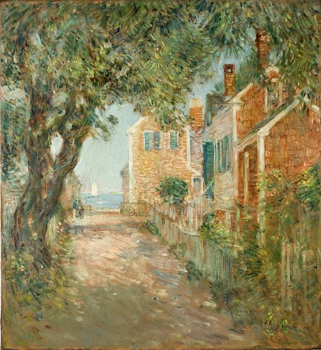 Straat in Provincetown, Childe Hassam