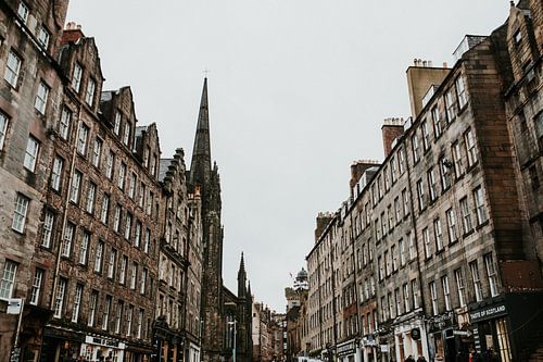 Straadbeeld van de Royal Mile in Edinburgh