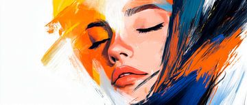 Colourful silence - dream face by Poster Art Shop
