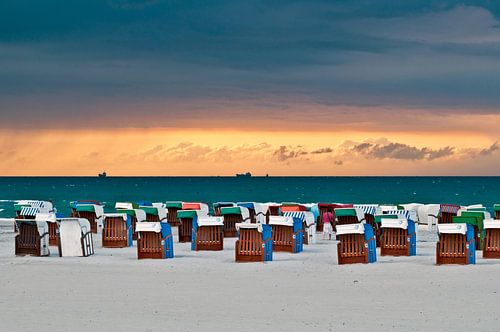 A break in the clouds before the storm on the Baltic Sea