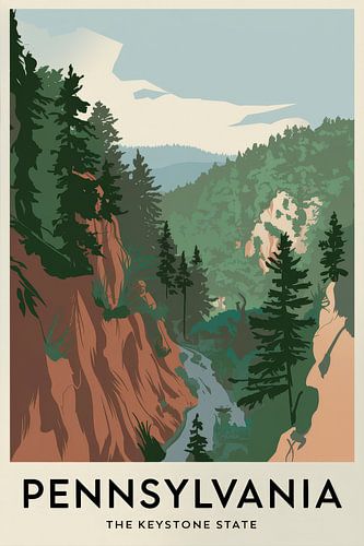 Pennsylvania Vintage Reisposter