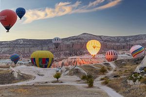 Ballons à air chaud au-dessus de la Cappadoce