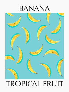 Banaan Tropisch Fruit van Elizabeth C
