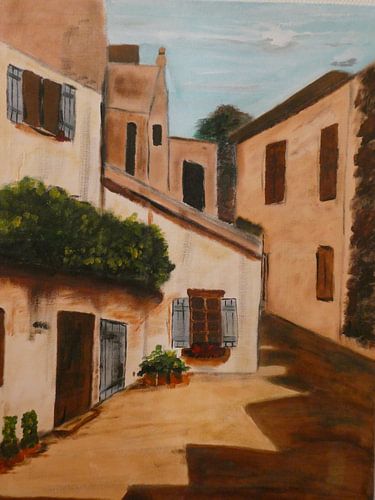 Gasse in der deutschen Stadt Gronou.