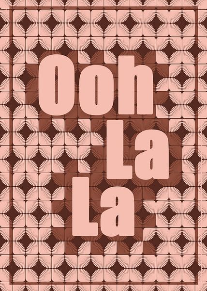 Ooh La La | Pattern | Retro | Illustratie van Jansje Kamphuis