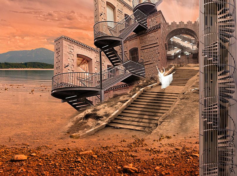 Dancing on the stairs by Barbara van Druten