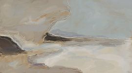 Abstraktes Landschaftspastell von Tatiana  De La Fuente