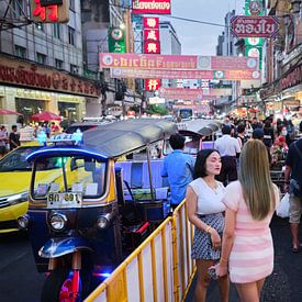 Une rue bondée de Chinatown sur Stefan Oberstein