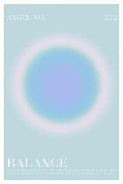 Angelnumber Balance 222 von Malou Studio