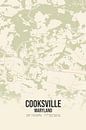 Vintage landkaart van Cooksville (Maryland), USA. van Stad & Wand thumbnail