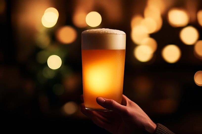 Erfrischendes Bier in gemütlicher Atmosphäre von Poster Art Shop
