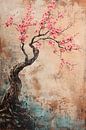 Abstract cherry tree in blossom by Imperial Art House thumbnail