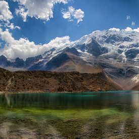 The Humantay lagoon near Cusco in Peru. by Jan Schneckenhaus