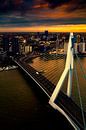 Rotterdam in avondlicht van Rob van der Teen thumbnail