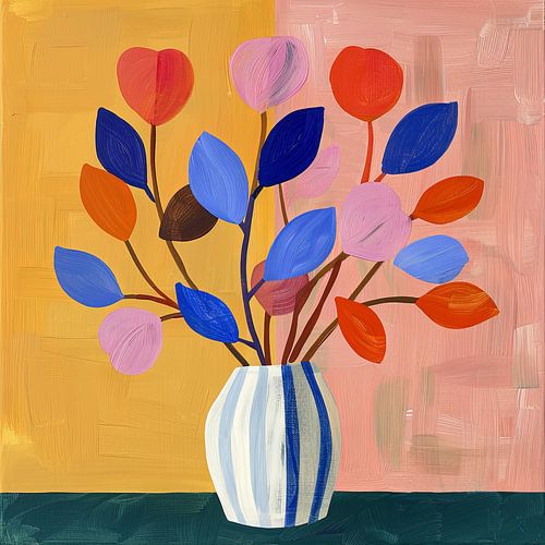 Vase Matisse inspired still life