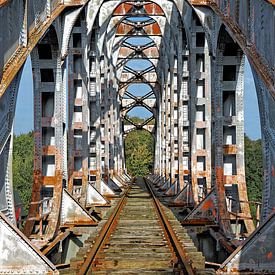 Urbex steel railway bridge by BHotography