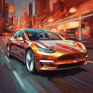 Tesla Modell 3 von TheXclusive Art