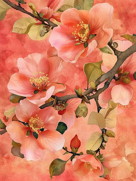 Quittenblüte von Blumen Studio