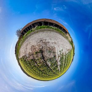 Tiny planet Schuur Rommelpot  van Texel360Fotografie Richard Heerschap