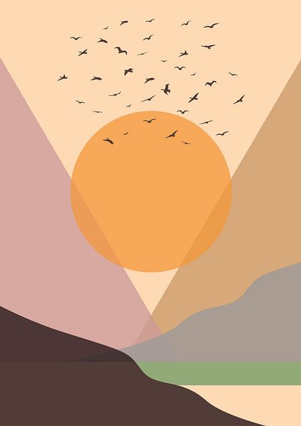 Birds Above the Sun by Erik Spikmans