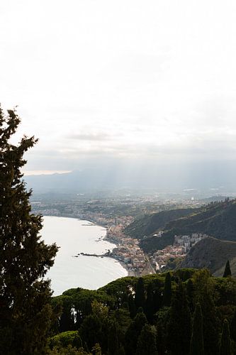 View on the island of Sicily Italy.