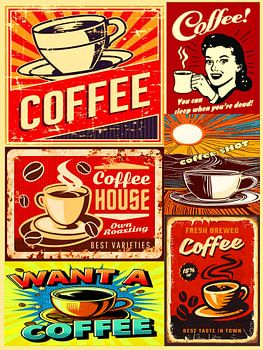 vintage koffie poster