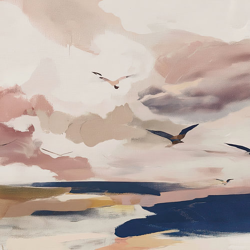 Birds Across the Horizon