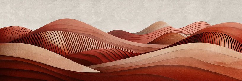 Undulating Red Hills by Whale & Sons