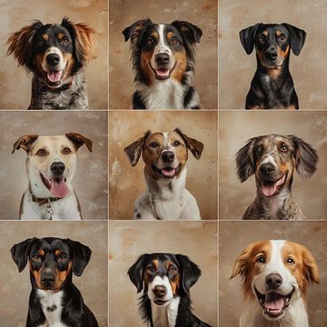 Portraits de chiens sur Cafe Noir