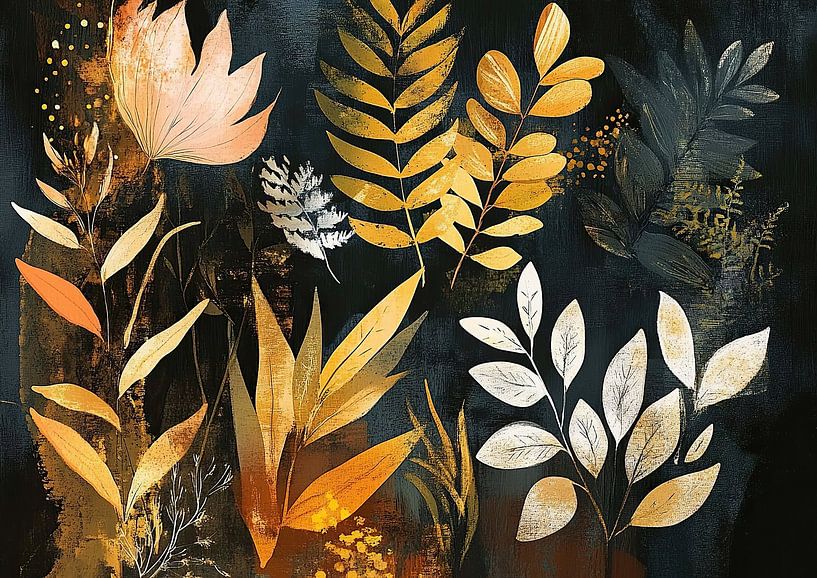 Feuilles d'automne | Golden Leaf Serenity par Zen et Plus