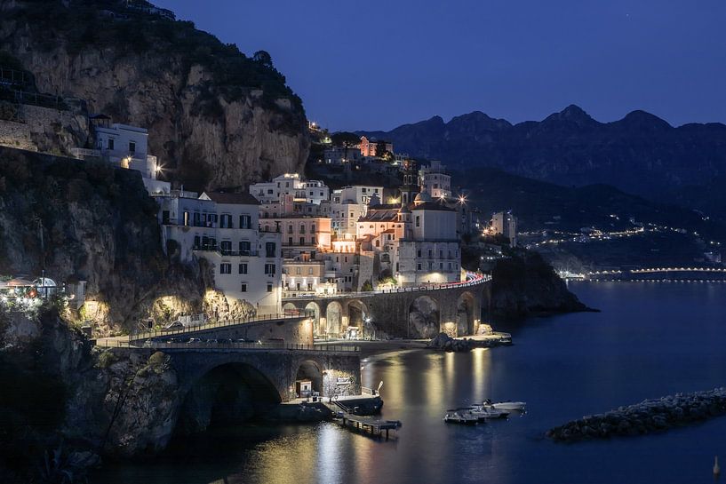 Amalfi Coast - Atrani at night by t.ART