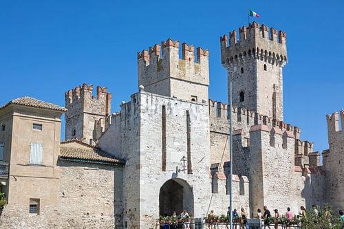 Het Scaliger kasteel in Sirmione (Gardameer)