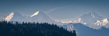 Panorama van de Zwitserse Alpen van Henk Meijer Photography