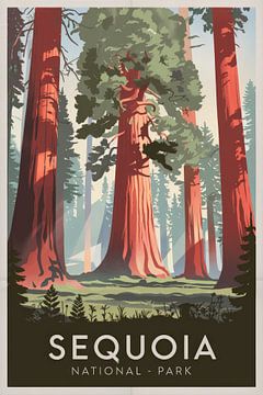 Sequoia Nationaal Park van Poster Art Shop