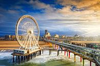 Riesenrad am Pier von Scheveningen von gaps photography Miniaturansicht