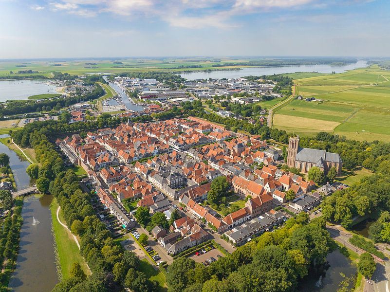 Elburg ancient town seen from above by Sjoerd van der Wal Photography