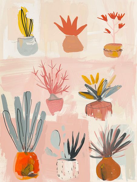 Natures mortes botaniques joyeuses, illustration par Studio Allee