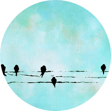 Birds on a wire 11 van Maria Kitano