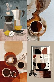 abstract coffee art by Egon Zitter