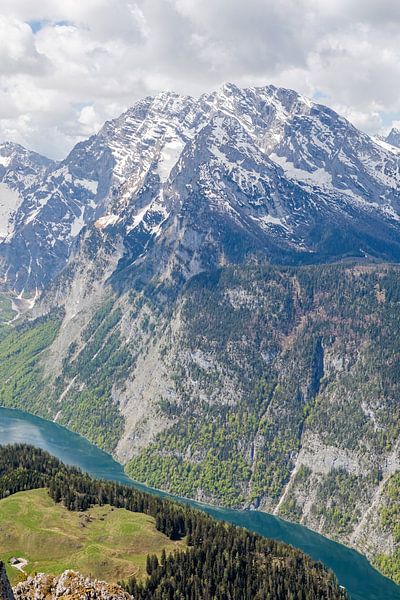 Alpenpanorama met uitzicht op de Königssee van t.ART