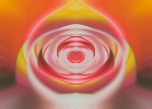 Twisted ( digitale bewerking van een bloem) van Birgitte Bergman