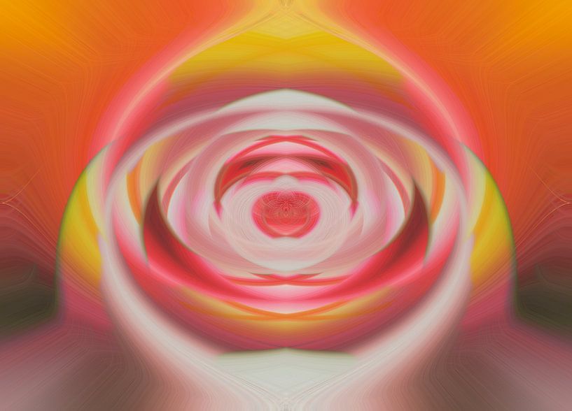 Twisted ( digital manipulation of a flower) by Birgitte Bergman