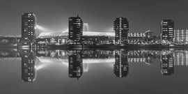 Feijenoord Stadion "De Kuip" Reflection 2017 in Rotterdam (format 2/1) von MS Fotografie | Marc van der Stelt