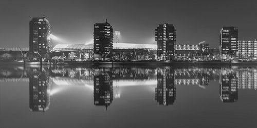 Feijenoord Stadion "De Kuip" Reflection 2017 in Rotterdam (format 2/1) von MS Fotografie | Marc van der Stelt