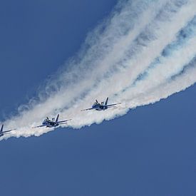Vier op een rij, Blue Angels in actie! van Jaap van den Berg